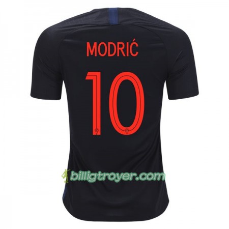 Billige Fotballdrakter Kroatia Modric 10 VM 2018 Bortedraktsett